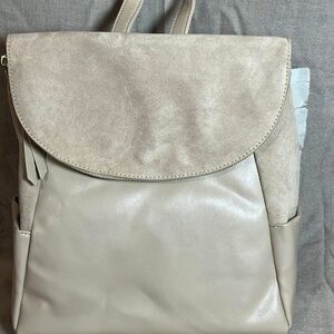Neutral Beige Women’s Backpack Purse
